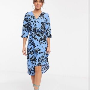 JDY wrap dress in floral print